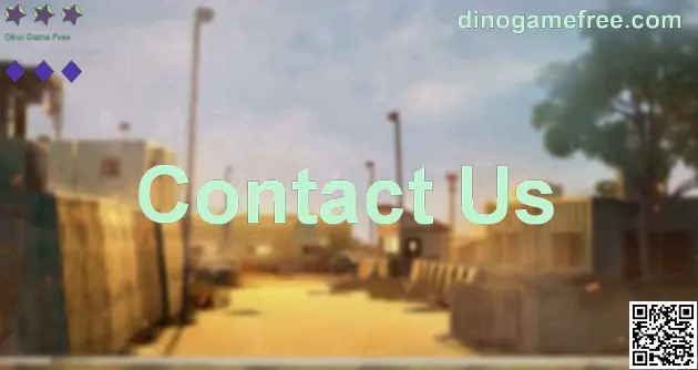 Dino Game Free Contact Us page visual banner