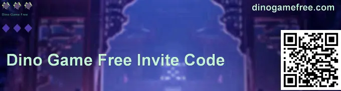 Dino Game Free invite code image on dinogamefree.com
